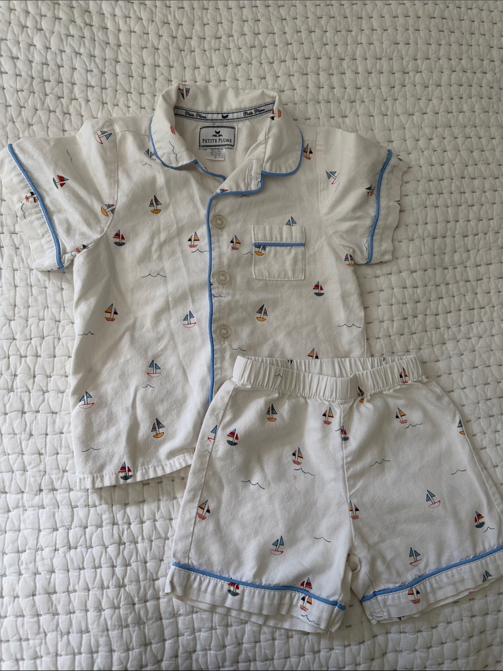 Petite Plume Sailboat Kids Pajama Set